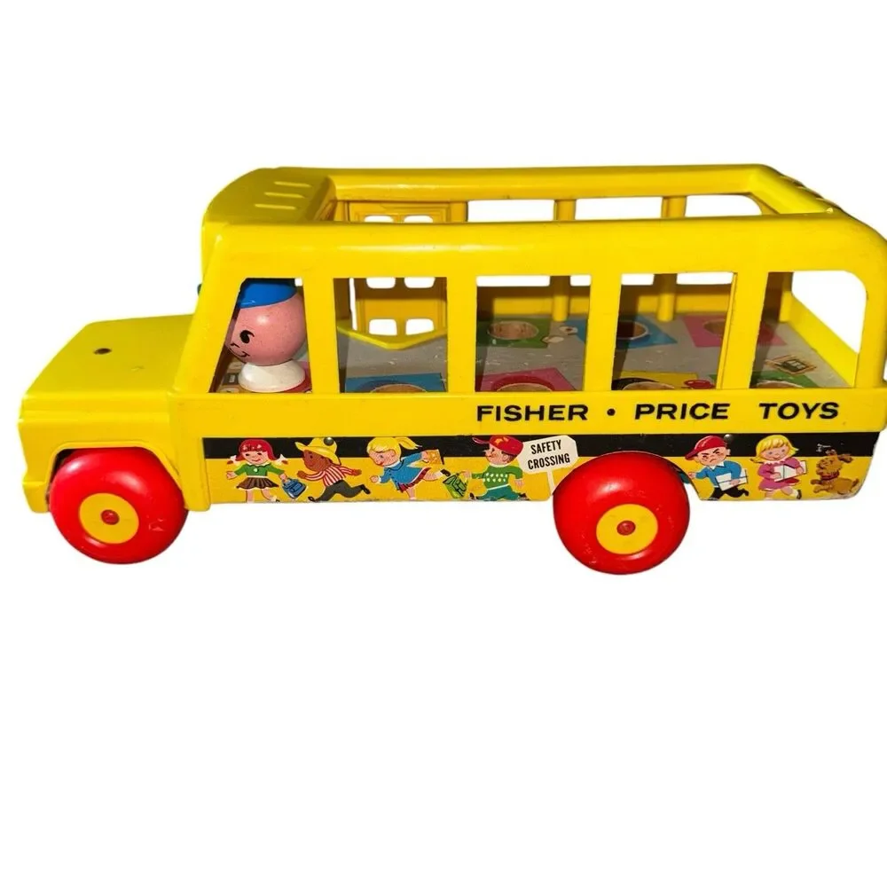 Vintage 1965 Fisher‎ Price School Bus #192 No Figures